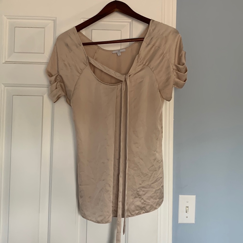 Gap Gold Tie Blouse
